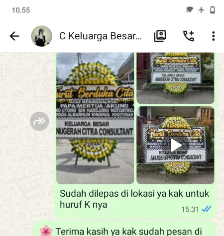 Pengiriman Papan Bunga Duka Rumah Duka Rs Fatmawati