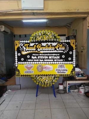 Papan Bunga di Rumah Duka Rs Fatmawati