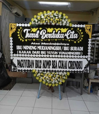 Papan Bunga di Rumah Duka Rs Fatmawati