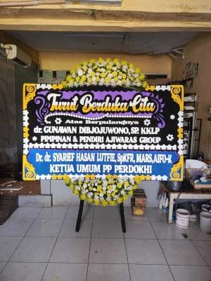 Papan Bunga di Rumah Duka Rs Fatmawati